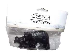 Sierra Lifestyles Drawer Pull Black Mama Baby Bear Wrought Iron 3.5" x 1.75" - Picture 1 of 4