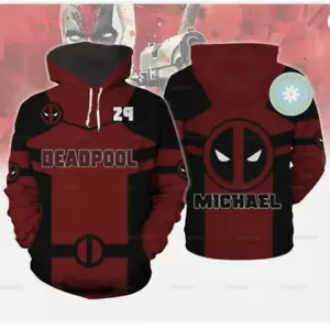 Halloween Deadpool Costume 3D HOODIE US SIZE CHRISTMAS GIFT BEST PRICE US SIZE - Picture 1 of 3