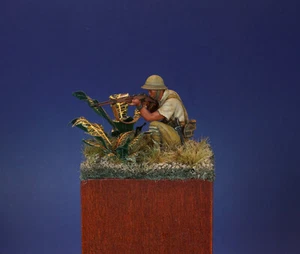 An 80’s Tamiya Japanese Soldier WWII in 1/35 Scale Updated with New Head & More - Picture 1 of 3