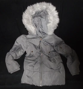 GIRLS PUFFA COAT WITH HOOD - Picture 1 of 15
