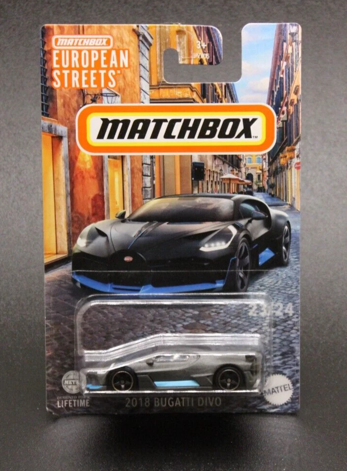 MATCHBOX - 2018 Bugatti Divo - European Streets -NEU & OVP