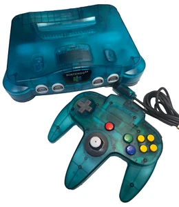 Funtastic Ice Blue Nintendo 64 Console + Controller N64 PAL - Picture 1 of 9