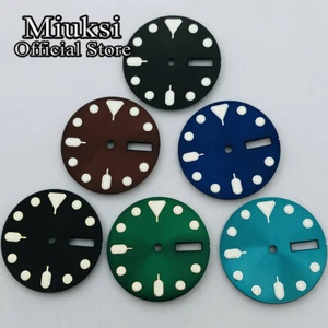 Miuksi 28,5mm Leuchtzifferblatt passend für NH36 Uhrwerk passend für 3 Uhr 3,8 Uhr Krone - Bild 1 von 11