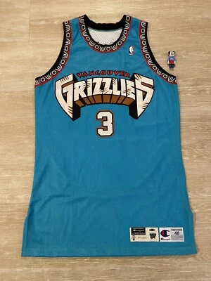 NBA Jersey Champion Game Issued Shareef Abdurrahim Jersey Vancouver Grizzlies - Image 1 of 4