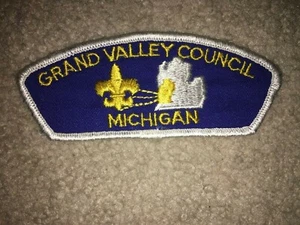 Boy Scout BSA Grand Valley Merged 1975 T3 Michigan Council Strip CSP Patch - Picture 1 of 1
