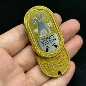 Nuevo Metal EDC Deslizador Inquieto Dibujos Animados Patrón Conejo Juguetes Inquietos Alivio del Estrés - Imagen 1 de 11