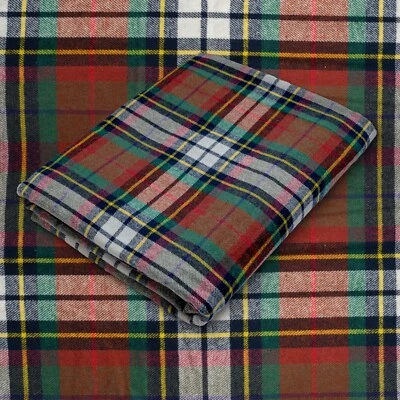 Red and Green Tartan Plaid Cotton Flannel Fabric - 60" Wide - Sold by the Yard - Image 1 of 4