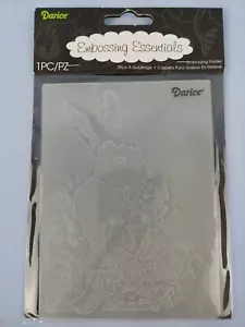 Darice Embossing Essentials Folder 1218-43 Easter Bunny Hobby Craft Scrapbooking - Picture 1 of 7