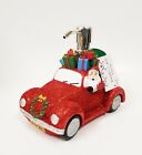 Jingles & Joy White+Red Glittery Resin Santa's Car+Gift Boxes Soap Dispenser