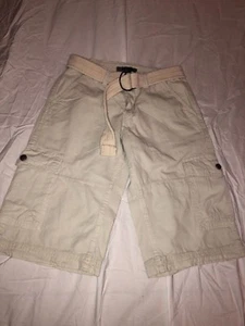BOYS DKNY CARGO SHORTS KHAKI - SIZE 12 - EUC - Picture 1 of 3