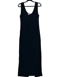Softwear Mark Singer Maxikleid Damen M schwarz Slinky Strick ärmellos Rückenschlitz - Bild 1 von 10