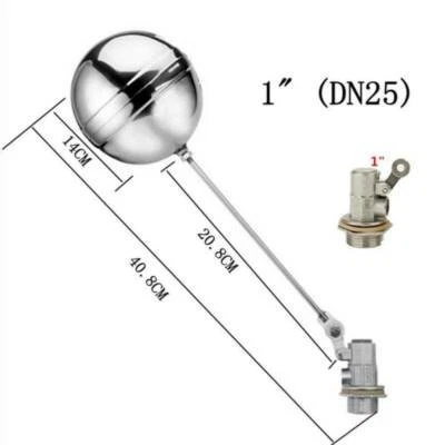 Válvula de flotador de acero inoxidable automática de 1" recipiente para ganado Foto 1 de 4