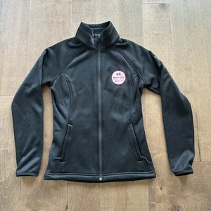Chaqueta con cremallera completa para mujer The North Face - negra, talla pequeña, logotipo, enganches menores - Imagen 1 de 5