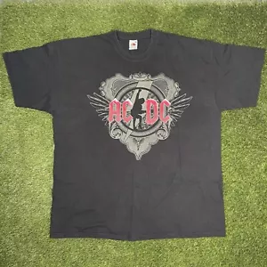 AC/DC T-Shirt Black Ice Tour 2008/09 Shirt Rock Band Merch Fruit Of The Loom XXL - Picture 1 of 7