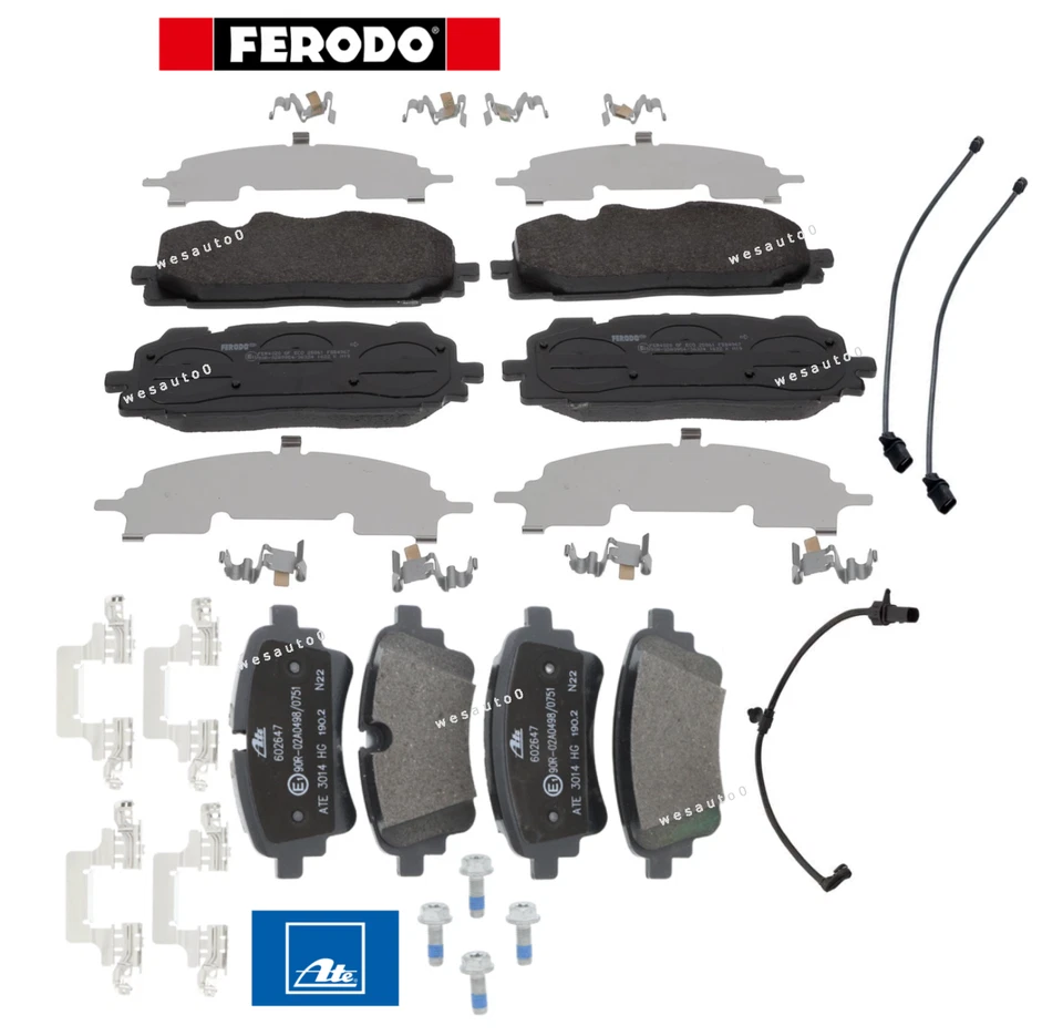 Front Brake Pad & Rear Brake Pad Set oes + Sensors for Audi S5 / Sportback - Image 1 of 1