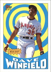 1992 Topps Kids Baseball Card #96 Dave Winfield