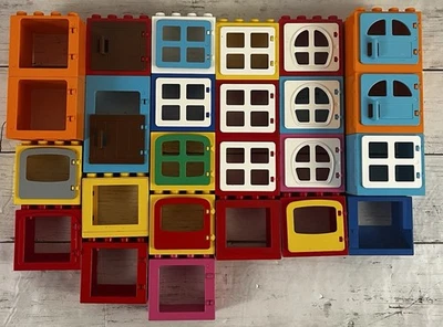 Lego Duplo Window & Door Lot Safe Specialty Pieces Frame Openings Lot of - Image 1 of 4