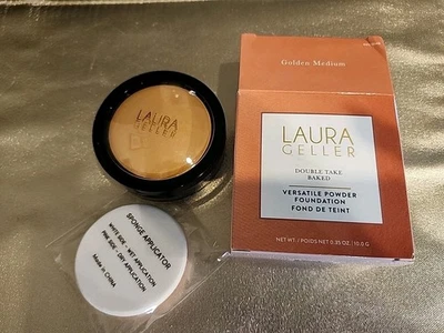 Laura Geller Double Take Baked GOLDEN MEDIUM Powder Foundation 0.35oz  - Image 1 of 2