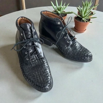 Botines Ariat Borla Con Cordones Cuero Negro 12221 Mujer 11 B Usados en Excelente Condición Foto 1 de 4