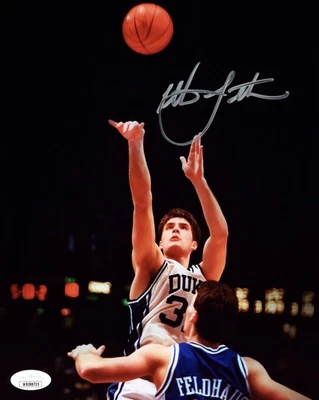 Christian Laettner Autographed Signed 8x10 Photo Duke Blue Devils JSA - Image 1 of 2