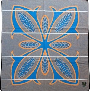 WOOL BLANKET BASOTHO HERITAGE Mzansi Morena Corncob (Mielie) South Africa 61x65 - Picture 1 of 6
