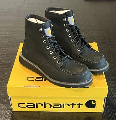 Bota de cuña para mujer Carhartt 6" sin usar - negra talla 8,5 Foto 1 de 4