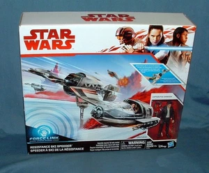 STAR WARS, FORCE LINK, RESISTANCE SKI SPEEDER W/ POE - 2017 - NEW IN SEALED BOX - Picture 1 of 4