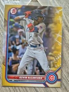 2022 Bowman Draft - KEVIN ALCANTARA Gold Paper 48/50 Cubs The Jaguar - Picture 1 of 2