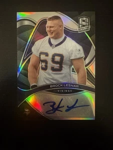 2022 Panini Spectra Brock Lesnar Vikings Auto SN /50 UFC Superstar - Picture 1 of 2