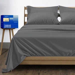 100% Ägyptische Baumwolle Bettwäsche California King Size - Hohe Fadenzahl, Luxus 5-S - Bild 1 von 7