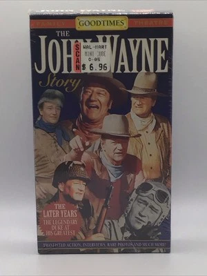 John Wayne Story The Later Years 1994 Goodtimes VHS  New Sealed - Image 1 of 2