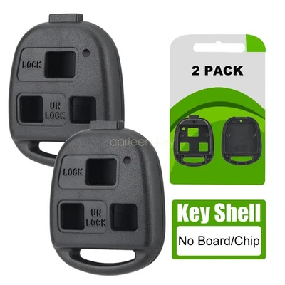 2 For 2007 2008 2009 Lexus RX350 SC430 Remote Key Fob Shell Case Cover 3 Button - Image 1 of 4