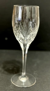 Mikasa Petit Points Wine/Water Cut Crystal 9"h Hex Stem 8oz Germany Single Glass - Picture 1 of 11