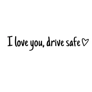 20stk I Love You Drive Safe Spiegel Aufkleber Vinyl für Spiegel und Fenster - Bild 1 von 5