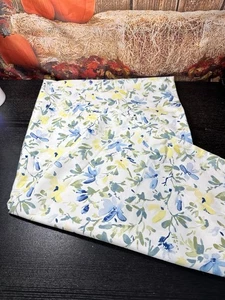 Laura Ashley Nora blau geblümt Baumwolle 72 Zoll X 72 Zoll Duschvorhang - Bild 1 von 6