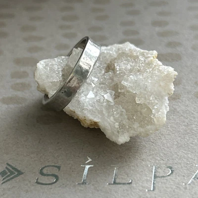 Silpada Sterling Silver Textured Minimalist Style Band Stackable Ring Size 6.25 - Image 1 of 4