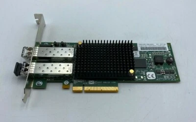 IBM 00E0806 Emulex 8GB Dual Port HBA PCI-e FC Adapter LPE12002 +2 SFP Modules - Image 1 of 4