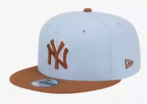 Men's New York Yankees MLB New Era 9Fifty Colour Pack Snapback Hat Blue Brown - Picture 1 of 5
