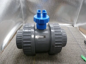 New Colonial Full Block True Union Gray Pvc Manual Ball Valve 2 1/2'' in Socket - Picture 1 of 5