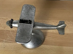 Vintage Demley Figural Airplane Table Lighter - For Parts - Picture 1 of 14