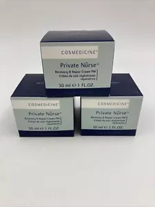 COSMEDICINE Enfermera Privada Recuperación y Reparación Crema de Noche PM Lote de 3-1 FL OZ - Imagen 1 de 1