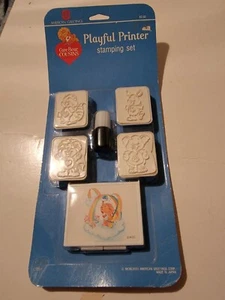 Vintage NOS 1985 Care Bear Cousins Playfull Printer Stamping Set Deadstock - Picture 1 of 5