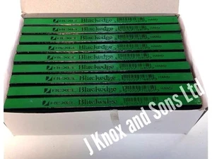 1 box 72no Rexel Blackedge Carpenters Pencil Hard Grade Green Pencils Carpenter - Picture 1 of 3