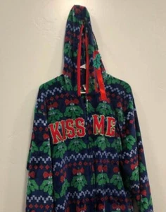 Pigiama donna Elfi pezzo unico natalizio baciami vischio Babbo Natale tuta adulto - Foto 1 di 9