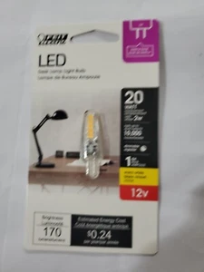 FEIT Electric LED Desk Lamp Light Bulb 170 lumens Warm White G4 20 Watt 12V - Picture 1 of 2
