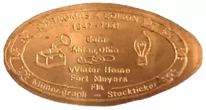 Thomas Edison Bombillas Stock Ticker Mimeograph Fort Meyers Florida Home 1847-1931 - Imagen 1 de 11