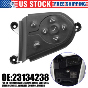 For 2014-2019 Chevrolet GMC Steering Wheel Radio Audio Control Switch 23262276 - Picture 1 of 12