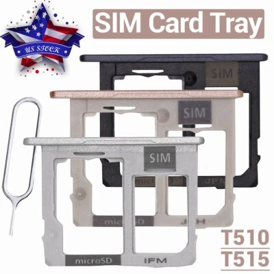 For Samsung Galaxy Tab A 10.1 T510 T515 T517 SIM Card Tray MicroSD Holder Slot - Image 1 of 4
