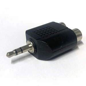 3.5 mm Stereo Male to 2 RCA Female Adapter Converter Y Splitter - Picture 1 of 5