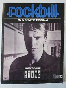 Sting - Programma Concerti Rockbill - Pieghevole in Poster (17x22)! - Foto 1 di 2